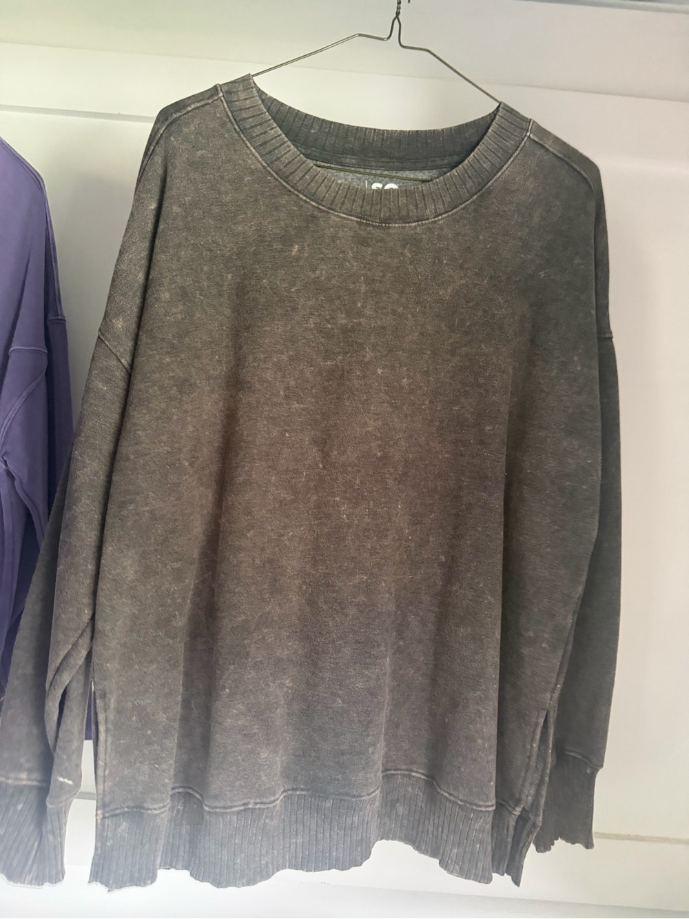SO clothing Women’s Classic Crewneck Pullover Sweatshirt Gray Size XL
